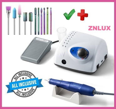 ZNLUX STRONG 210 с насадками фрез 11 штук аппарат