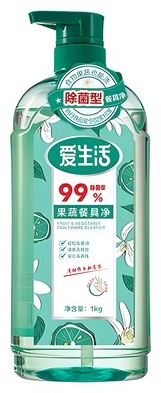 ILIFE жидкое для мытья фруктов, овощей, посуды и столовых приборов 1 л 1 кг