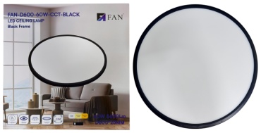 FAN спот Fan-LED-D600-60W-BLACK-PLAFON