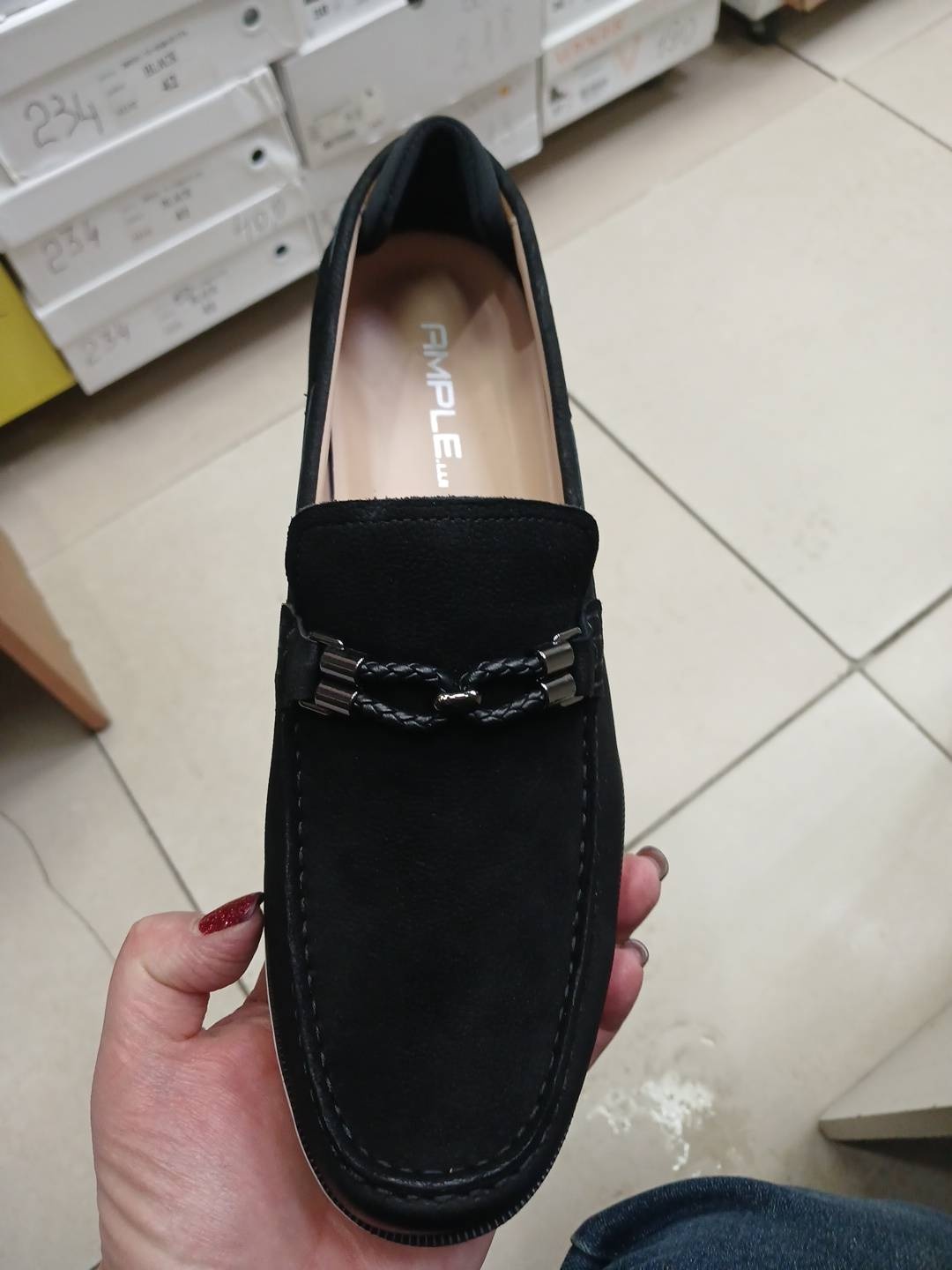 Лоферы черный