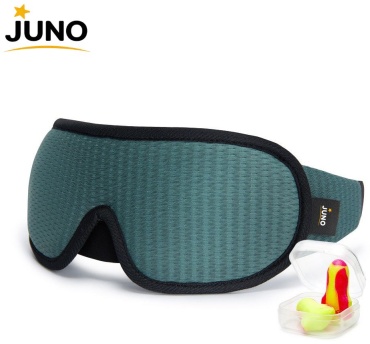 Маска для сна Juno текстиль 1 шт, темно-зеленый