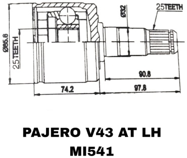 Шрус внутренний MI-541