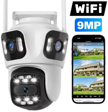 САЙКОМ камера видеонаблюдения 3в1 Уличная Р15 WiFi Ultra HD, 9MP, расширение 2048x1536