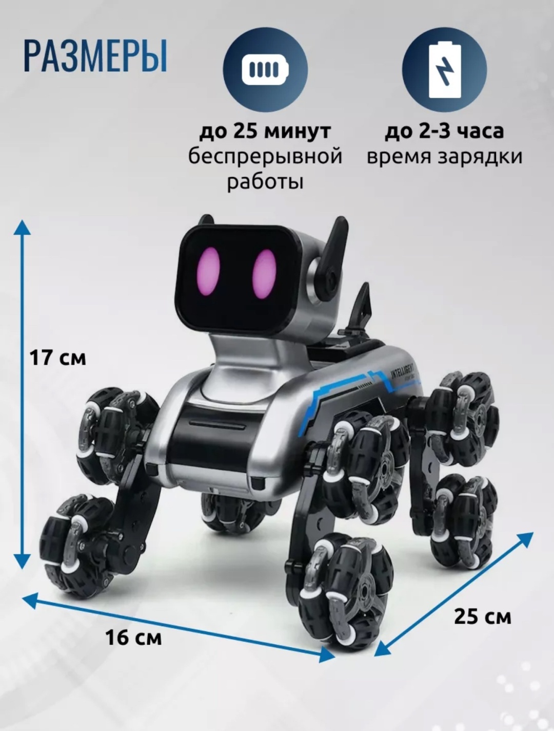 Робот собака, высота 17 см