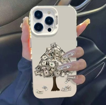 Чехол eLViKo для Apple iPhone 15 Pro Max серебристый