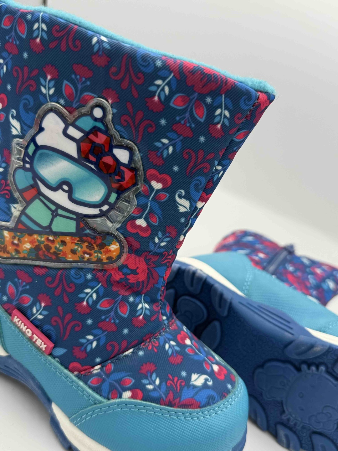 Дутики Hello Kitty синий