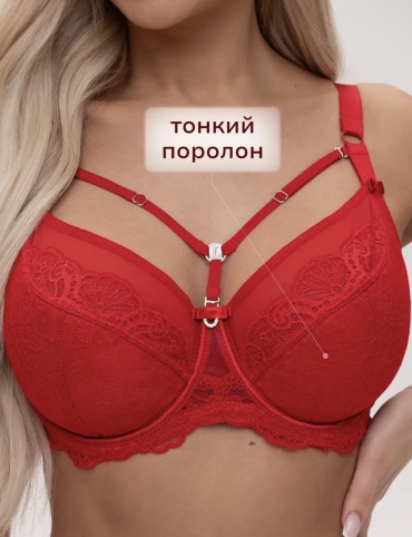 Бюстгальтер дублированная чашка Lanny Mode красный