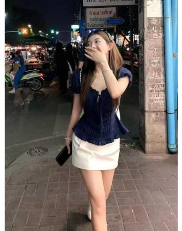 Блузка синий