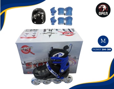 InLine Skates Ролик line Орел синий 34-38