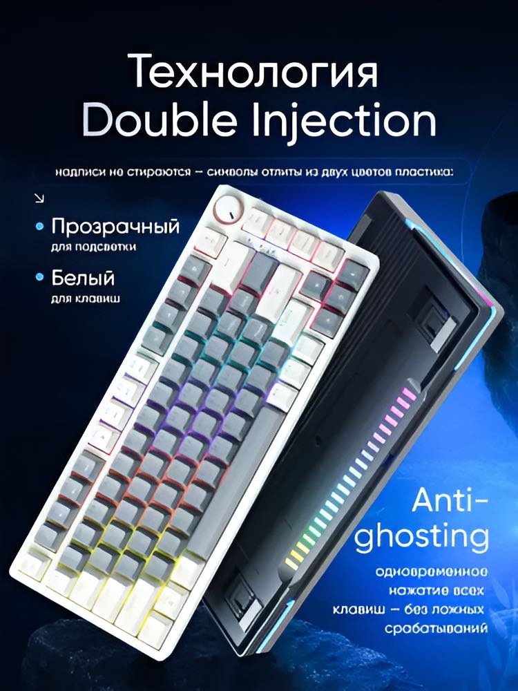 Клавиатура CYBERLYNX AG84 серый