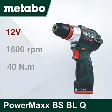 Metabo дрель-шуруповерт PowerMaxx BS BL Q 12 В