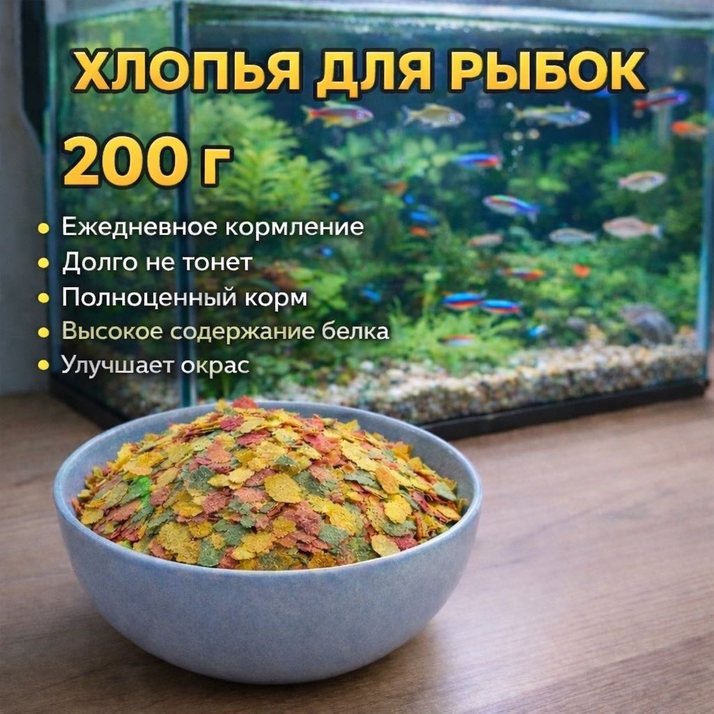 Корм AQUAPRO хлопья 200 г