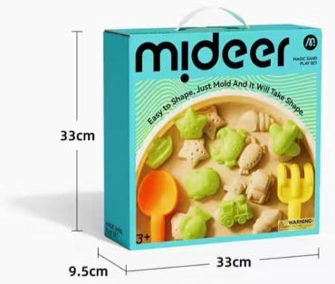 Кинетический песок MiDeer 314526423 бежевый 1 кг
