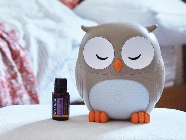 Увлажнитель воздуха doTERRA Owl Diffuser серый, бежевый
