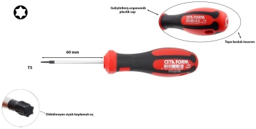 Ceta Form отвертка F18-005-060 T5х80 мм