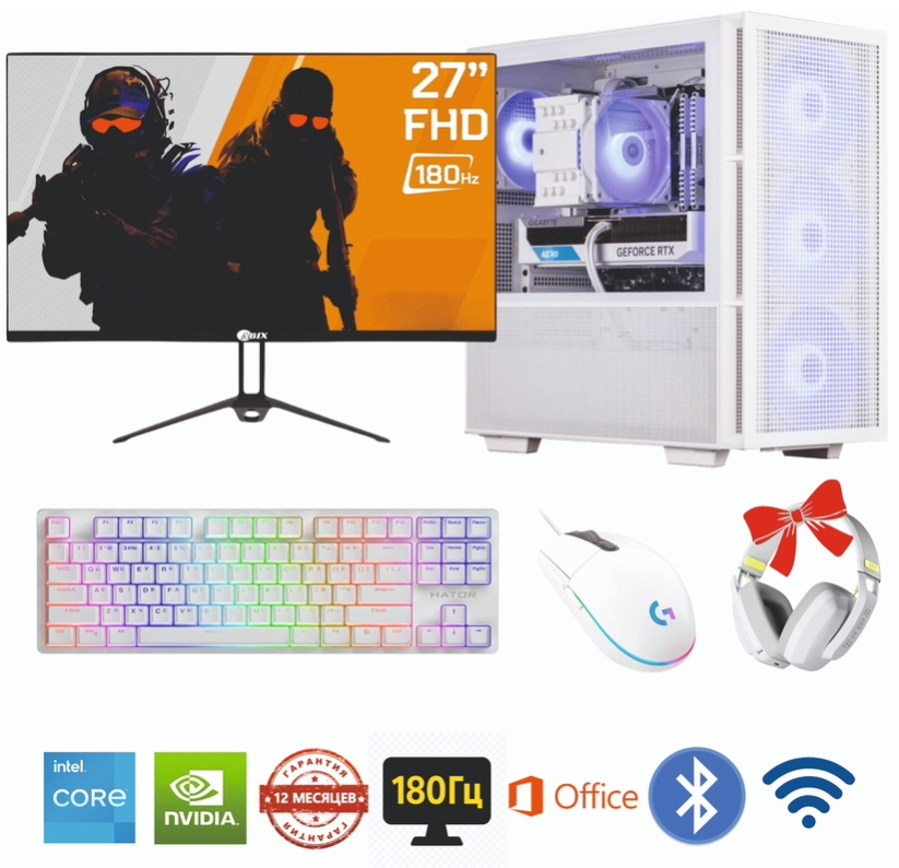 ABIX i5-12400F / RTX 4060 8 Гб / 32 Гб / SSD 1000 Гб / Win 11 Pro