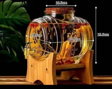 Кувшин IDEA 3 л, жаропрочное стекло, бук