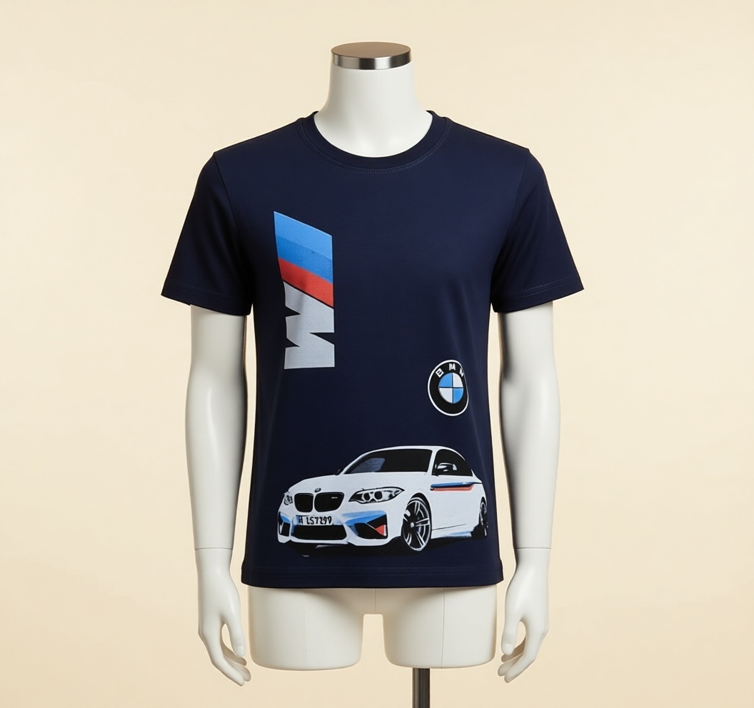 Футболка Didi kids логотип BMW, машина темно-синий