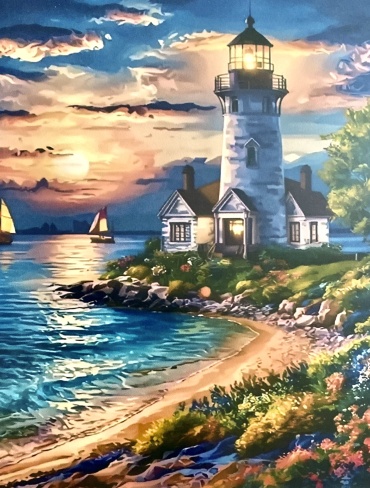 HOME Маяк холст на подрамнике 50x40 см