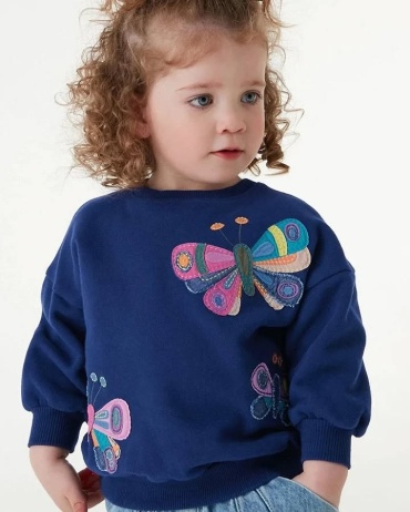 Свитшот Little Maven синий