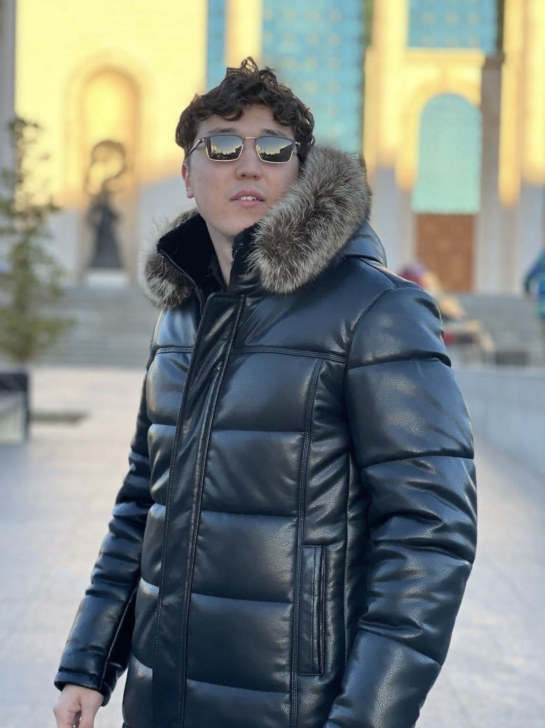 Дубленка черный