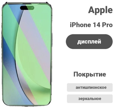 Стекло для Apple iPhone 14 Pro Max черный