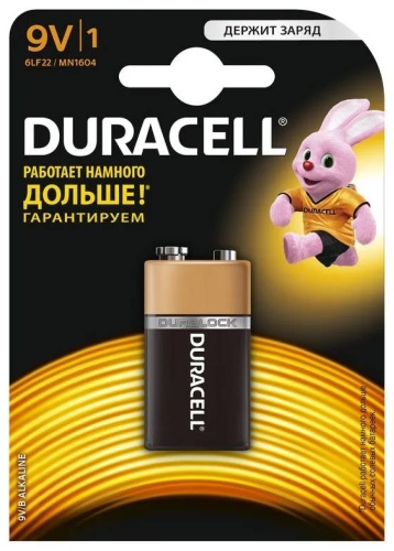 Батарейка 9V Duracell 1 шт