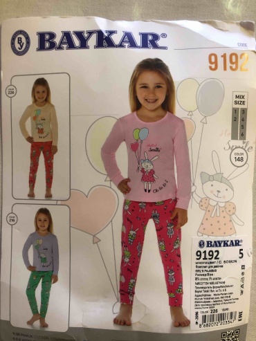 Пижама Baykar коралловый, светло-оранжевый