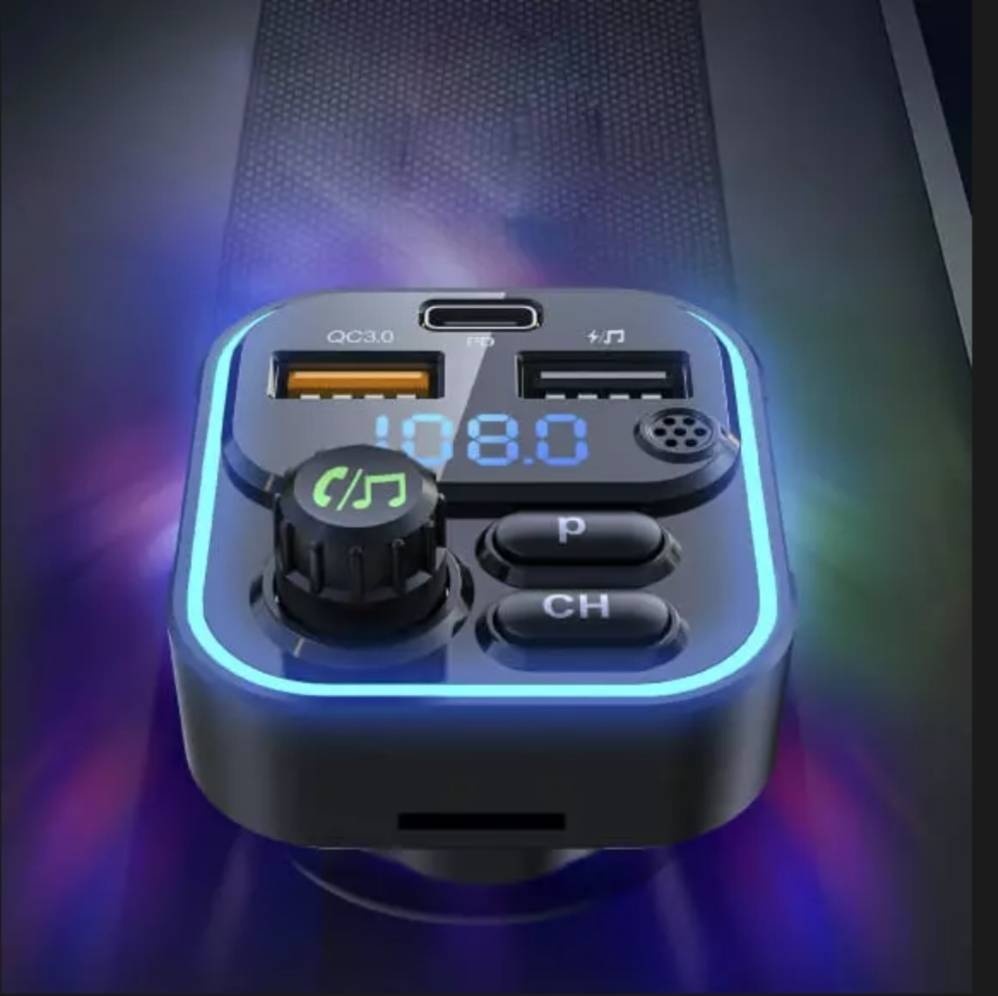 FM-трансмиттер WEKOME Wp-c52 черный