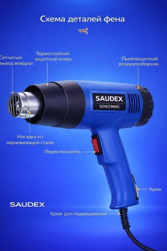 Фен строительный SDWZ966C