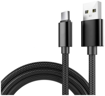 Кабель USB 2.0 (M), USB TypeC (M), 2 м, черный