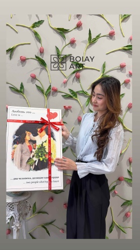 Boiay art портрет Портрет Love is…50:70 подарок на 8 марта