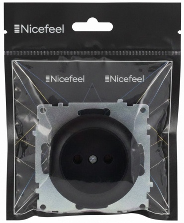 Розетка Nicefeel 9211 series, черный