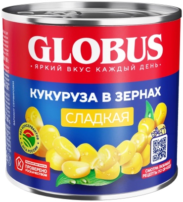 Globus кукуруза сладкая 425 мл