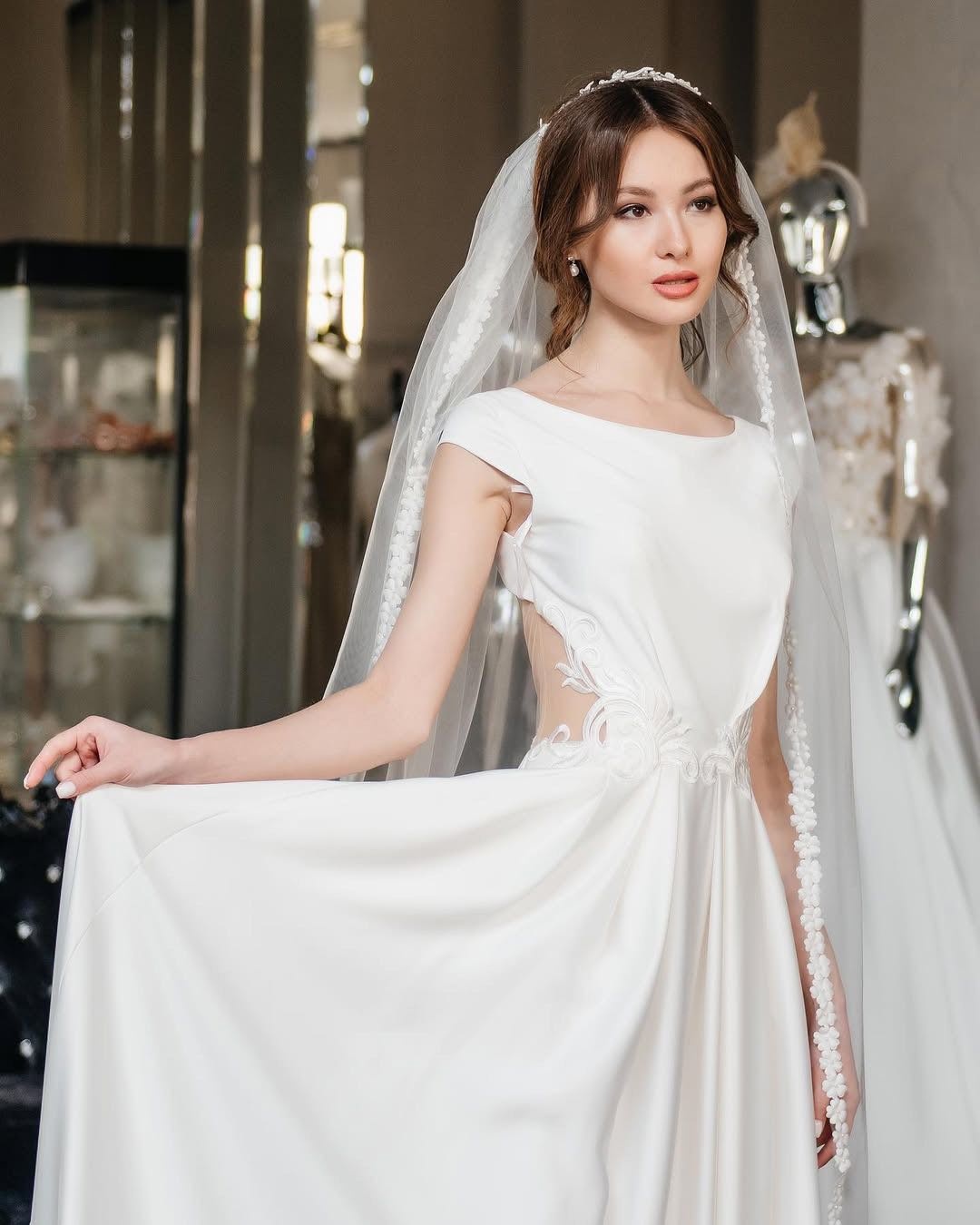 Фата MKMODAATELIER M молочный