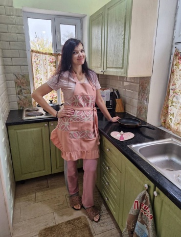 Фартук Домашний Yunessa 039507847 70x70 см ДАК, розовый