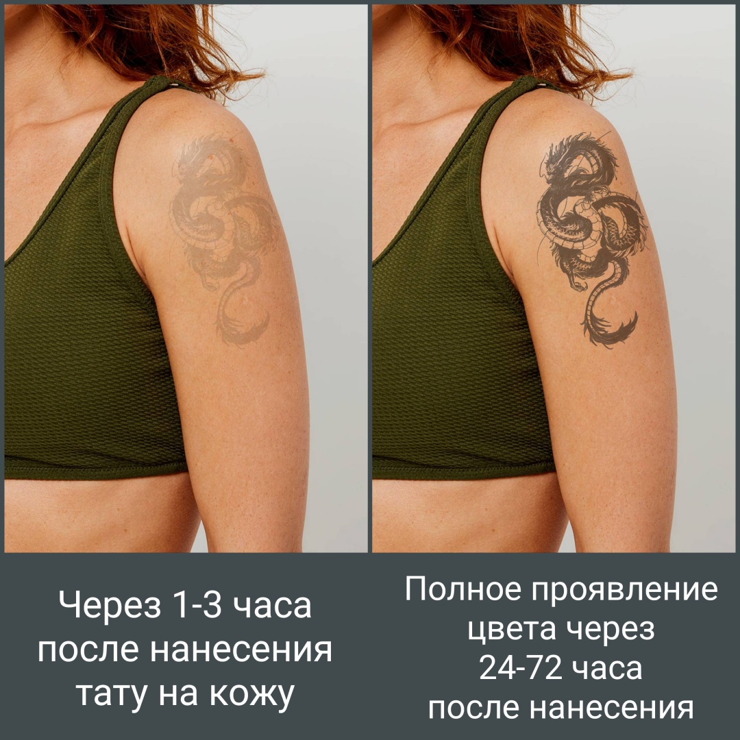 2 тату "Драконы"