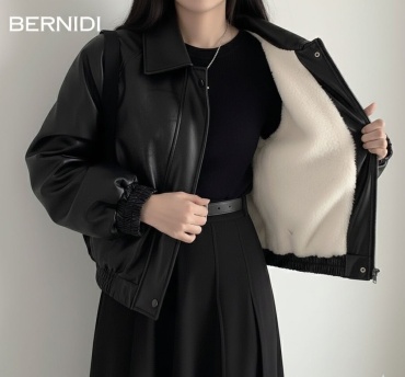 Кожаная куртка Bernidi черный