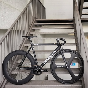 Велосипед Tsunami SNM100 Elite Fixed Gear Bike (Matte Black) 2024 28 дюймов черный
