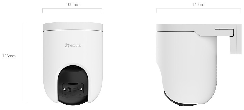 EZVIZ камера видеонаблюдения H8c PoE 2K, 3 расширение 2304x1296
