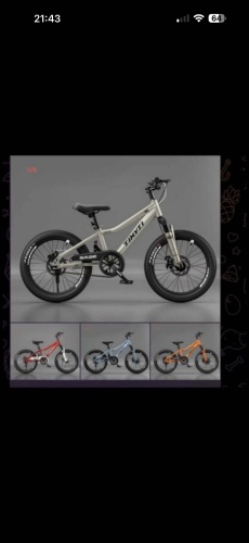 Велосипед Tinyti Wk 2024 20 дюймов бежевый