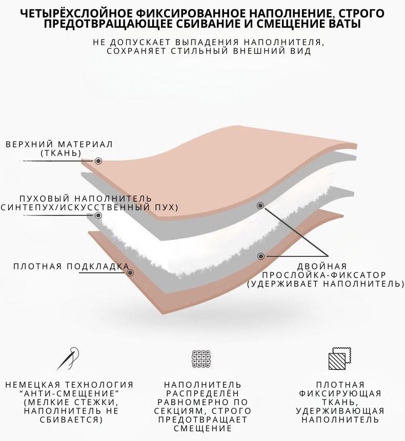 Пуховик хаки