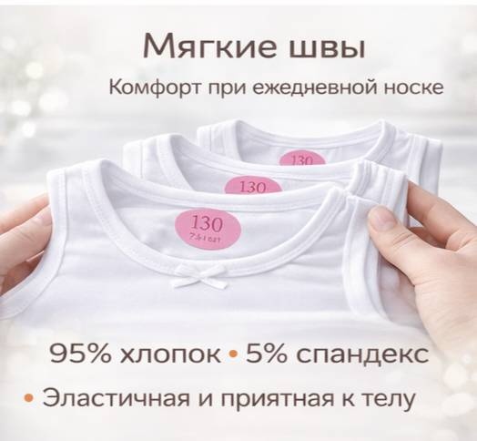 Майка белый