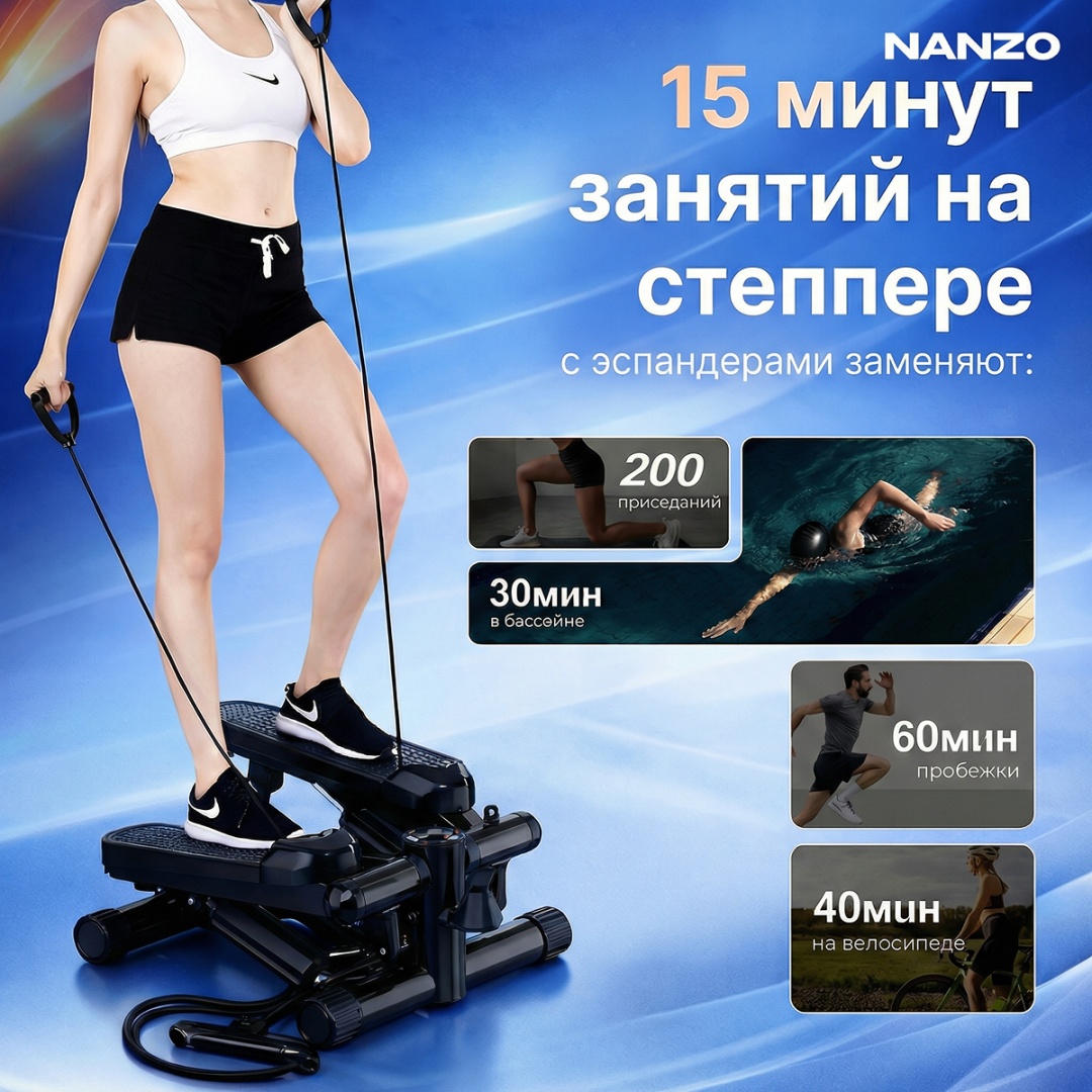 Степпер Степпер Nanzo NZ-STEPblack балансировочный