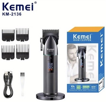 Kemei машинка для стрижки Km-2136 черный