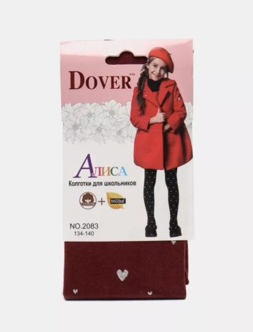 Колготки классические Dover бордовый