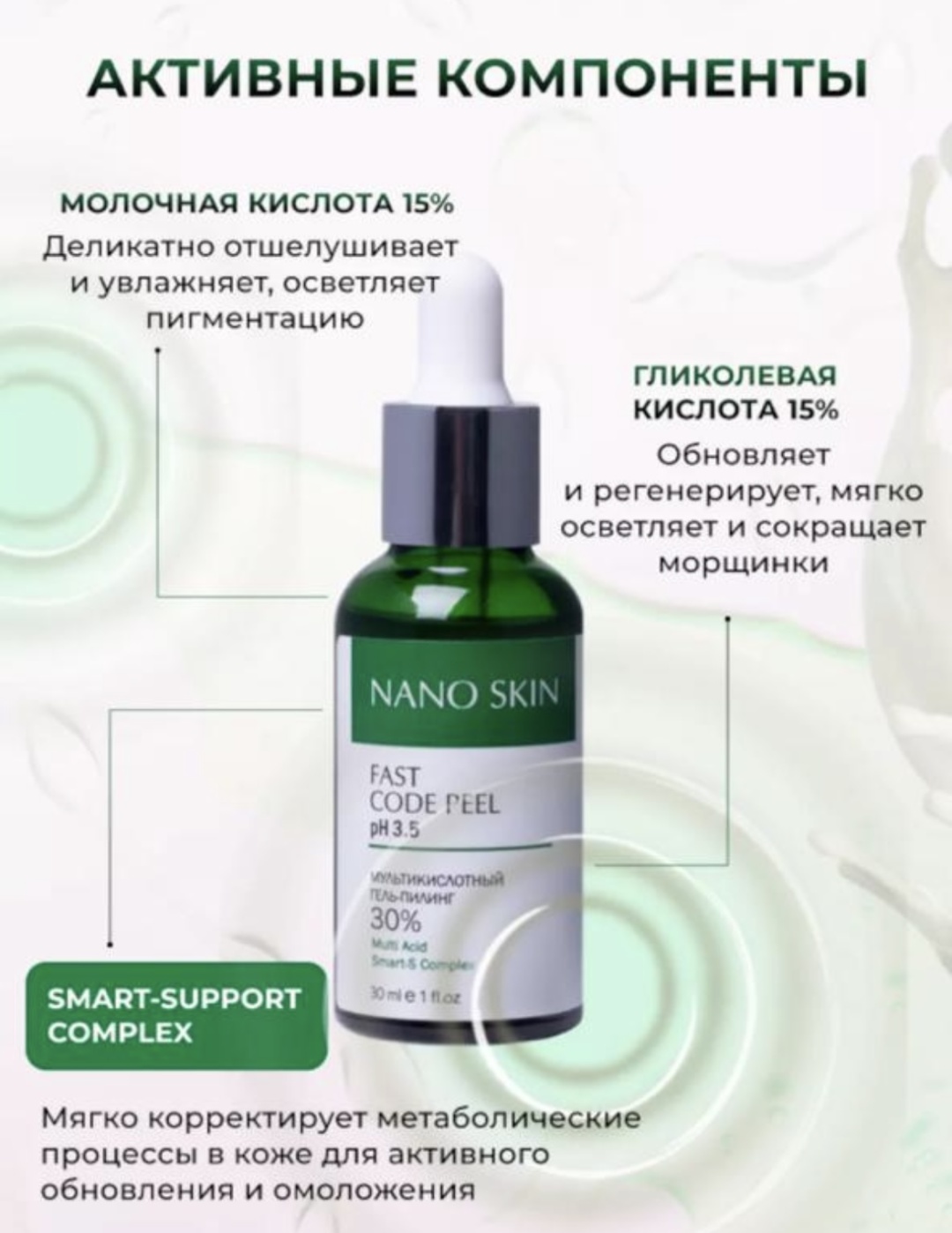 Nano Skin пилинг Fast Code 30 мл