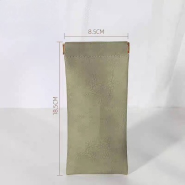 Мягкий футляр искусственная кожа, 18.5 x 8.5 см зеленый