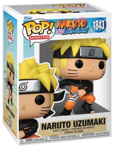 Funko Фигурка Funko POP! Animation Naruto Shippuden Naruto Uzumaki w/Kunai&Shuriken (1843) по мотивам аниме "Наруто". 10 см 1 шт