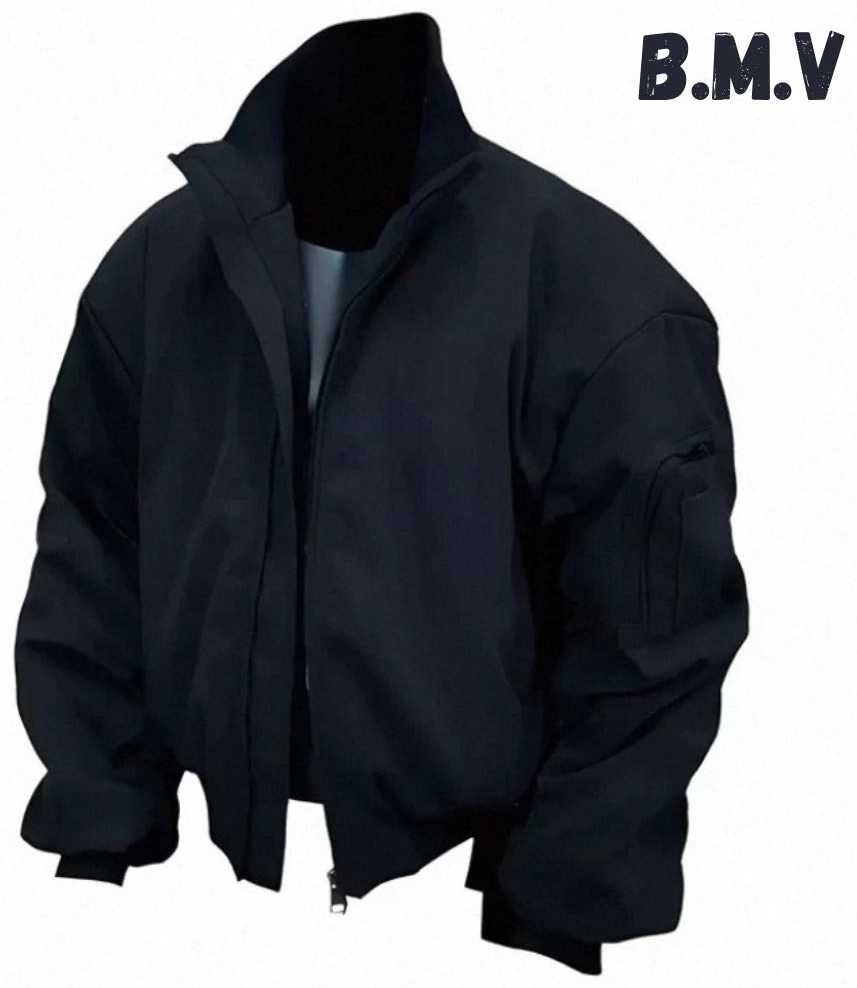 Бомбер B.M.V черный